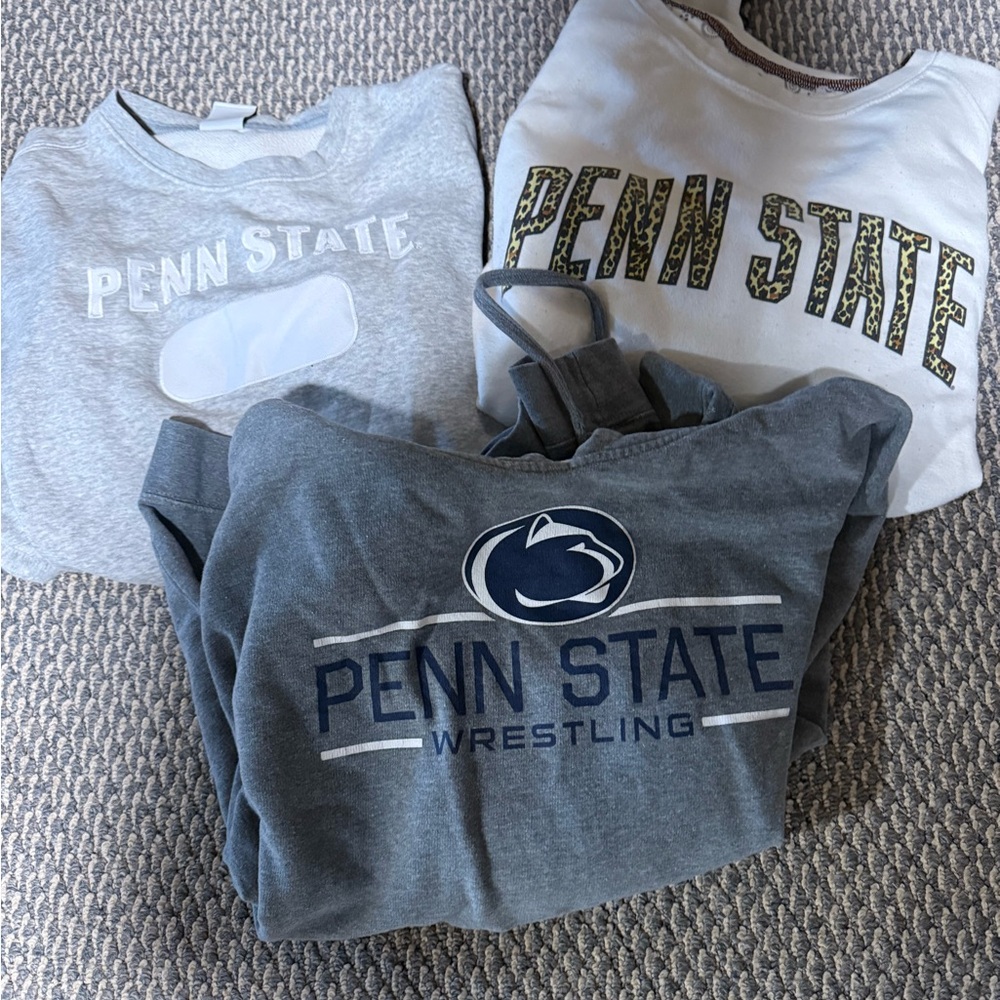 Penn State Kids' Gray and White Shirts Set